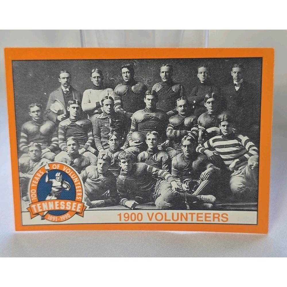 1990 100 Years of Tennessee Volunteers Football Card 1900 Team Photo #206